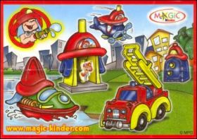 Bbs Pompiers - Les Vhicules - Kinder Surprise S-39  S-43