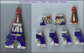 Tour Eiffel - 7 f�ves puzzle brillantes - Cora - Prime 2000