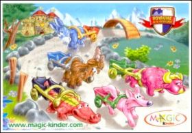 Royaume de la rigolade - Charrettes - Kinder - C44  C48