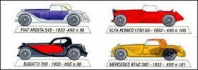 Voitures anciennes - Kinder - K95-98  K95-101
