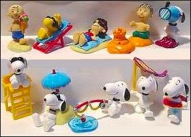 Snoopy  la plage - Kinder Japon