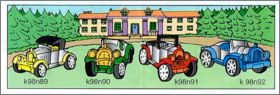 Voitures en m�tal - Kinder surprise - K98-89 � K98-92 - 1998