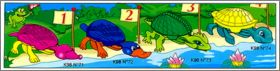 Course d'animaux - Kinder surprise K98-71 � K98-74 - 1998