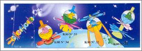 Vaisseau spatial et extraterrestre - Kinder K00-31  K00-34
