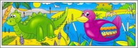 Dinosaure et Canard - Kinder Surprise - K96-15  K96-16