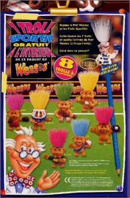 Trolls Sportifs - 8 figurines  Crales Weetos weetabix 2001