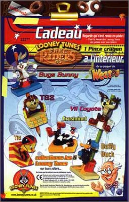 Looney Tunes Free Riders en Rollers - Pince Crayon - Weetos
