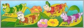 Famille chenille - Kinder - K99-57  K99-60