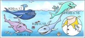 Animaux de la mer - Kinder - K99-16 à K99-19