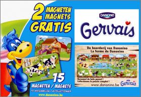 Ferme Danonino - 15 Magnets Puzzle - Gervais Danone Belgique