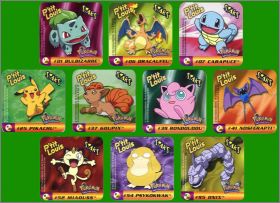 Pokemon Staks Nintendo - 10 Magnets P'tit Louis - 2002