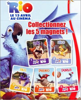 Rio - 5 Magnets - Yoco  boire - Nestl - 2011