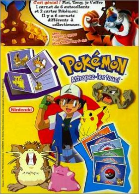 Pokmon: Attrapez-les tous Carnet d'autocollants - Kellogg's