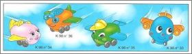 Avions rigolos - Kinder surprise - K98-33  K98-36