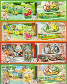 Autocollants 3D -  Hologramme - Kinder Joy - UN205  UN208