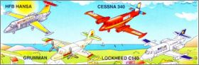 Avions - Kinder surprise -  K94-3 - K94-7 - K94-8 et K94-10