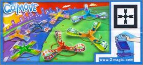 Toupies - kinder Gomove - DC096  DC098 - UN036  UN039