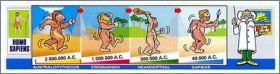 Evolution de l'homme Kinder surprise  K97-51 � K97-54 - 1997