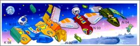 Navettes spatiales - Kinder surprise - k98-1 � K98-4 - 1997