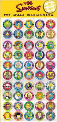 The Simpsons - 50 pogs - Skycaps - 1994