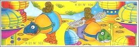 Animaux extraterrestres - Kinder surprise K01-103 et K01-104