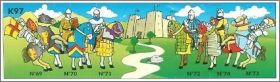 Chevaliers en mtal - Kinder surprise - K97-69  K97-74