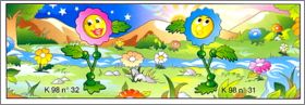 Fleurs - kinder surprise - K98-31 et K98-32 - 1997