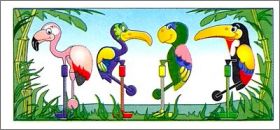 Oiseaux sur perchoir - Kinder - K95-90,K95-91,K95-93, K95-95