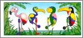 Oiseaux sur perchoir - Kinder - K95-90,K95-91,K95-93, K95-95