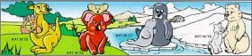 Animaux et leur petit - kinder surprise - K97-75 � K97-78