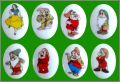 Blanche-Neige et les 7 Nains 8 F�ves M�daillon Disney - 1991
