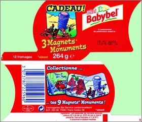 Monuments - Mini-Babybel puzzle coins carrs et plus pais