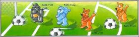 Animaux footballeurs - Kinder surprise - K00-21  K00-24