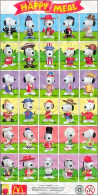 Snoopy World Tour Série 1 - Peanuts - Happy Meal - Mc Donald