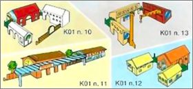 Les batiments - Kinder Surprise - K01-10  K01-13