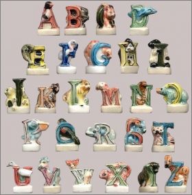 L'Alphabet des Animaux - 26 Fves brillantes Arguydal 1998