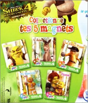 Shrek 4 - 5  Magnets Yoco de Yoplait  - 2010