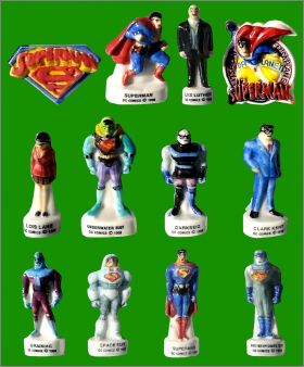 Superman Hros DC Comics - 12 Fves Brillantes - Alcara 1998