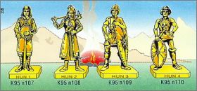 Guerriers Huns - Mtal - Kinder surprise - K95-107  K95-110