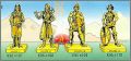 Guerriers Huns - M�tal - Kinder surprise - K95-107 � K95-110