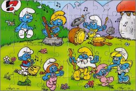 Schtroumpfs - Puzzles - Kinder surprise - k97-111  K97-114