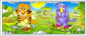 Animaux d'Afrique - Kinder Surprise - k97-43 et K97-44