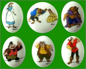 La Belle et la B�te - 6 F�ves M�daillon - Arguydal - 1993