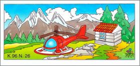 Hlicoptre et station d'atterrissage - Kinder - K96-26