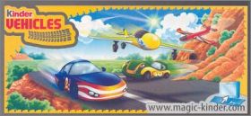 Avions et Voitures en carton  - Kinder Joy DE261  DE264