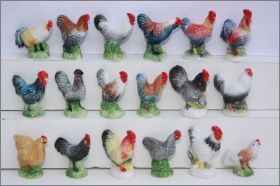 Les Coqs -  18 Fves brillantes - Editions Atlas - 2010