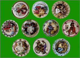 Assiettes dcoratives des mtiers - 10 Fves Prime 2005