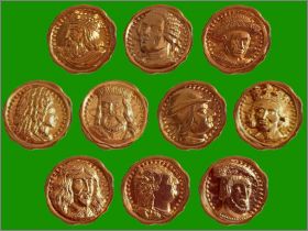 Les Rois de France - 10 Fves dores - Alcara  - 1991