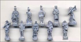 Les soldats  travers le temps - Fves en bronze - 2003