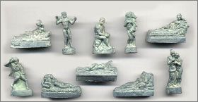 Les statues clbres du monde - Fves en bronze vert - 2003